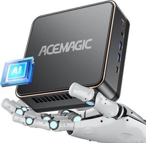 ACEMAGIC AI Mini PC Intel Core Ultra 5 125H (14C/18T, up to 4.5GHz), 32GB DDR5 RAM 1TB SSD, TDP 65W, Mini Gaming PC Intel AI Boost, Supports ray tracing, Intel XeSS Technology, WiFi 7/BT5.4/Type-C