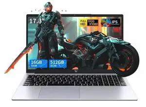 ACEMAGIC Laptop 17.3 FHD Intel Alder Lake N97 up to 3.6GHz 16GB DDR4 512GB SSD with Windows 11 Pro
