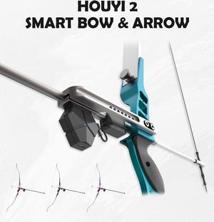 WONDER FITTER Smart Virtual Archery System, Video Game Consoles, 12 Hours Battery Life (18lbs Smart bow, Safe Arrow Shaft, Aim Module, Bow String, Bow Riser, 2 x Bow Limbs, 7+ Digital Archery Games)