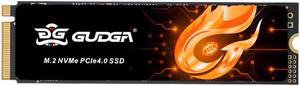 GUDGA 1TB M.2 2280 PCIe 4.0x4 NVME SSD Read Speed Up to 7200MB/S 3D TLC NAND Flash Internal Solid State Drive for PS5 PC Desktop Laptop Game-Player With Heatsink