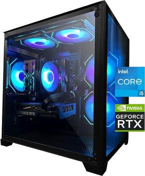 AOACE Gaming PC Desktop INTEL Core i5 12400F 25 GHz NVIDIA RTX 4060 8G DLSS 3 32GB DDR4 RAM 3200MHz1TB NVMe PCIe40 WiFi6E Game Design Office consoleSea View RoomWindows 11 Home 64bit