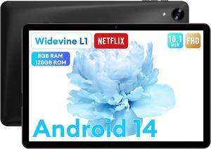 Headwolf 2024 New Arrival WPad5 10.1'' IPS Android 14 Tablet, T606 Octa Core FHD 1920 * 1200 Display Tablet, 8GB RAM + 128GB ROM, Widevine L1, 5500mAh, 2.4/5G WiFi GPS Tablet