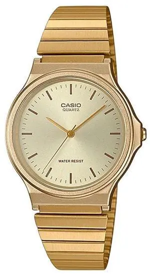 Casio Analog Stainless Steel Champagne Dial Casual Quartz Men's Watch MQ-24G-9E