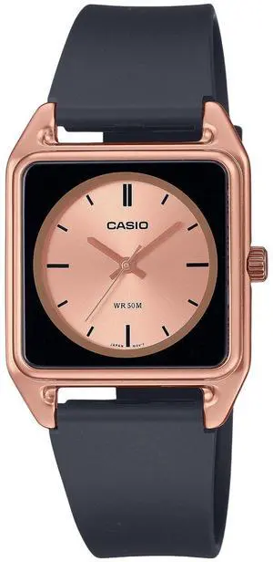 Casio Standard Analog Resin Strap Rose Gold Dial Quartz MTP-B170-5EV Men's Watch