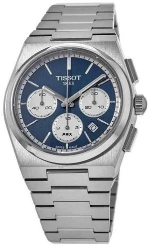 Tissot PRX Chronograph Blue Dial Automatic 100M Men's Watch T137.427.11.041.00