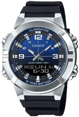 Casio Analog Digital Blue Dial Quartz Sports Men's Watch AMW-870A-2AV