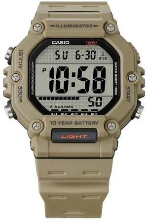 Casio Digital Resin Strap Quartz AE-1600H-5AV 100M Men's Watch