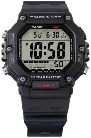 Casio Digital Resin Strap Quartz AE-1600H-1AV 100M Men's Watch Casio Digital Resin Strap Quartz AE-1600H-1AV 100M Men's Watch