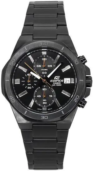 Casio Edifice Chronograph Black Dial Quartz 100M Men's Watch EFV-640DC-1AV