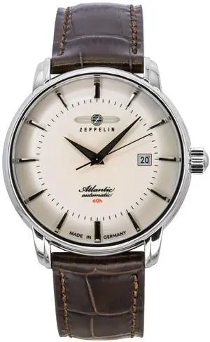 Zeppelin Atlantic Beige Dial Automatic Dress Men's Watch 84605