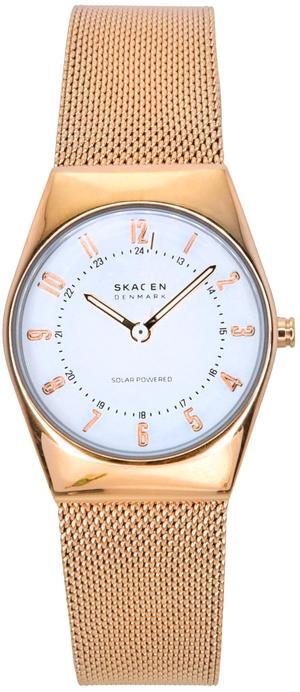 Skagen Grenen Lille White Dial Casual Solar Women's Watch SKW3078