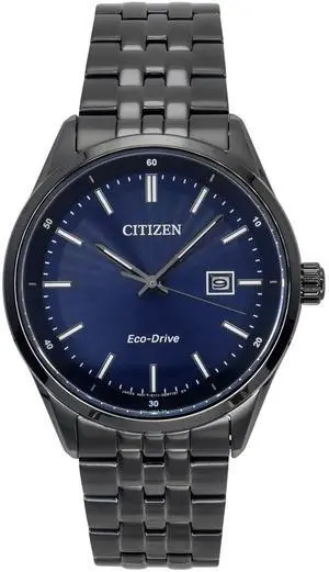 Citizen Eco-Drive Stainless Steel Blue Dial BM7567-50L 100M Men's Watch