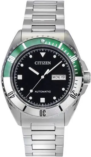 Citizen Sport Stainless Steel Black Dial Automatic NH7531-50E 100M Men's Watch