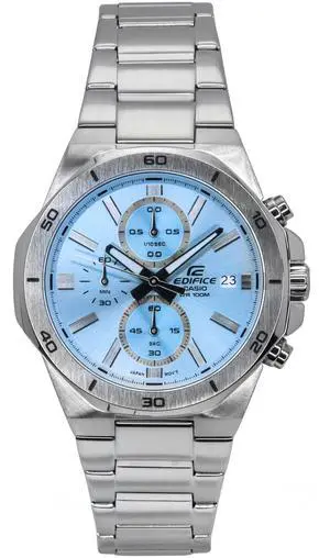 Casio Edifice Chronograph Blue Dial Quartz 100M Men's Watch EFV-640D-2BV