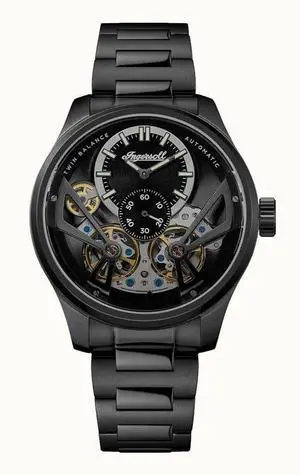 Ingersoll The Naismith Black Skeleton Dial Casual Automatic Men's Watch I16102