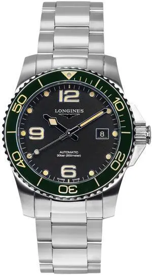 Longines Black Dial Automatic Diver's 300M Men's Watch L3.781.4.05.6