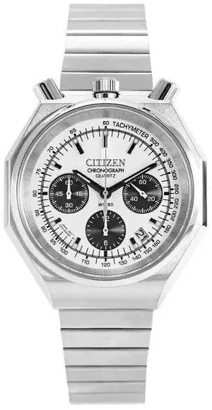 Citizen Tsuno Bull Head Chronograph Silver Dial Quartz Men's Watch AN3700-62A