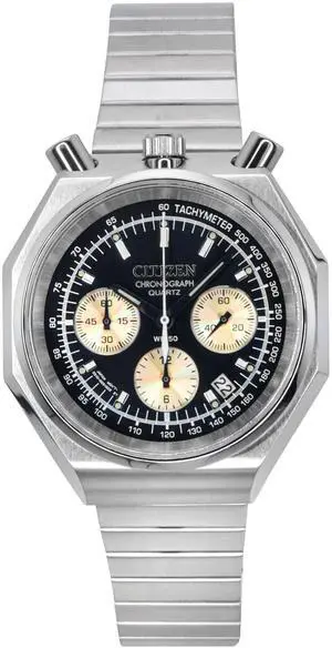Citizen Tsuno Bull Head Chronograph Black Dial Quartz Men's Watch AN3700-54E