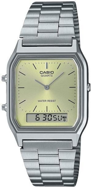 Casio Vintage Light Champagne Dial Quartz Casual Unisex Watch AQ-230A-9AMQY