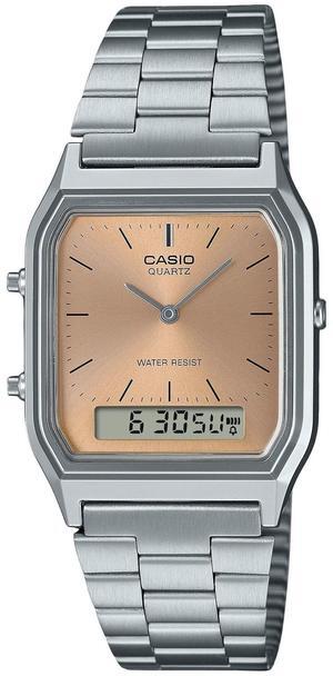 Casio Vintage Light Copper Dial Quartz Casual Unisex Watch AQ-230A-4AMQY