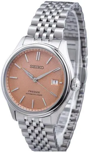 Seiko Presage Orange Dial Automatic 100M Men's Watch SPB467J1