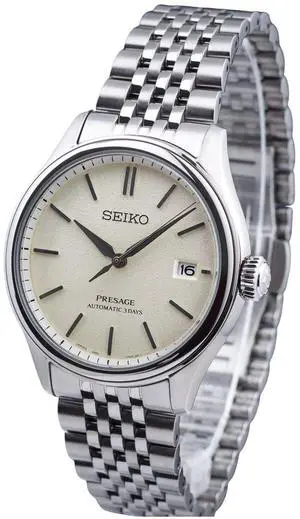 Seiko Presage Warm White Dial Automatic 100M Men's Watch SPB463J1