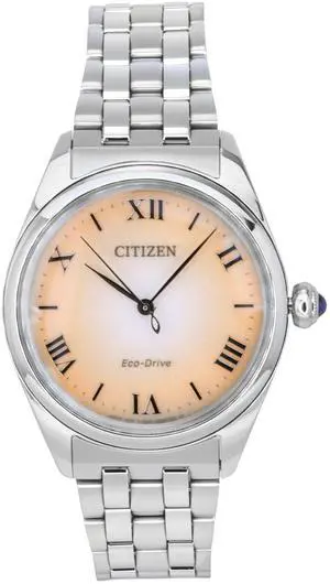 Citizen L Stainless Steel Copper Dial Eco-Drive EM1140-80X Women's Watch