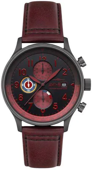 AVI-8 Hawker Hurricane Chronograph Black Dial Quartz Men's Watch AV-4011-0S