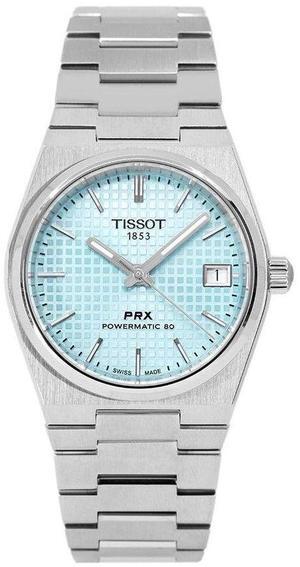 Tissot T-Classic Ice Blue Dial Dress Automatic Women's Watch T137.207.11.351.00
