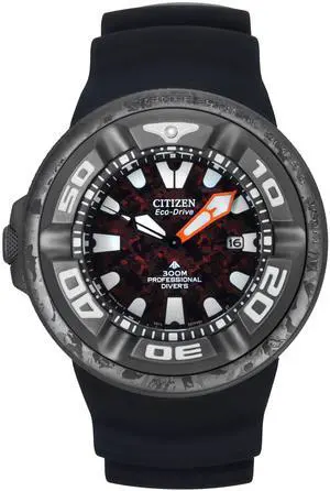 Citizen Eco-Drive Marine Godzilla Red Dial Diver's 300M Men's Watch BJ8059-03Z