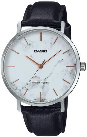Casio Standard Analog White Dial Dress Quartz Men's Watch MTP-VT01LM-7A