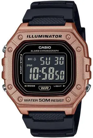 Casio Standard Digital Resin Strap Quartz W-218HM-5BV Men's Watch