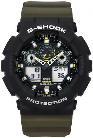 Casio G-Shock Black Dial Quartz Sports 200M Men's Watch GA-100TU-1A3