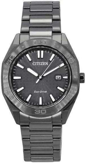 Citizen Eco-Drive Stainless Steel Grey Dial BM7637-81H 100M Men's Watch
