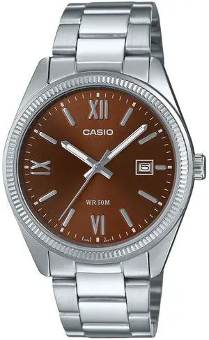 Casio Standard Analog Brown Dial Dress Quartz Men's Watch MTP-1302DD-5AV