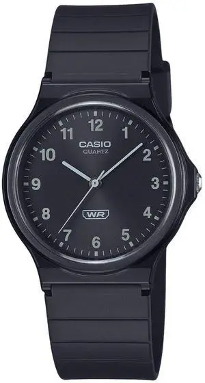 Casio POP Analog Bio Based Resin Strap Black Dial Quartz MQ-24B-1B Unisex Watch