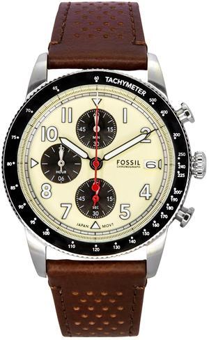 Fossil Sport Tourer Chronograph Cream Dial Quartz Men's Watch FS6042