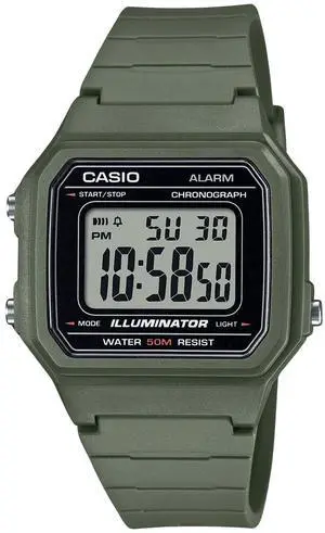 Casio Youth Digital Resin Strap Quartz W-217H-3AV Men's Watch