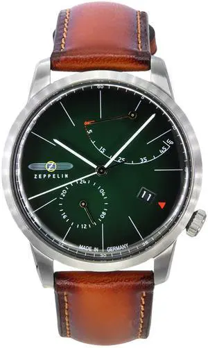 Zeppelin Flatline Green Dial Automatic Dress Men's Watch 83664