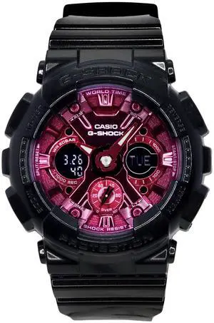 Casio G-Shock Burgundy Dial Quartz Sports 200M Ladies Watch GMA-S120RB-1A Casio G-Shock Burgundy Dial Quartz Sports 200M Ladies Watch GMA-S120RB-1A