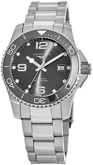 Longines Grey Dial Automatic Diver's 300M Men's Watch L3.781.4.76.6