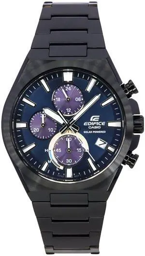 Casio Edifice Chronograph Blue Dial Sports Solar 100M Men's Watch EQS-950DC-2A
