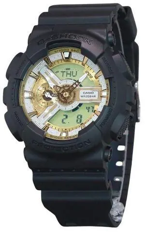Casio G-Shock Gold Dial Quartz Sports 200M Men's Watch GA-110CD-1A9