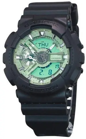 Casio G-Shock Mint Green Dial Quartz Sports 200M Men's Watch GA-110CD-1A3