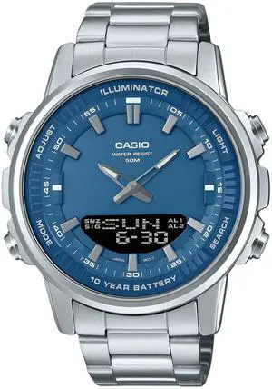 Casio Analog Digital Blue Dial Quartz Sports Men's Watch AMW-880D-2A1V