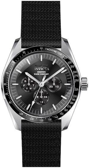 Invicta Specialty Nylon Strap Black Dial Quartz 45970 Men's Watch