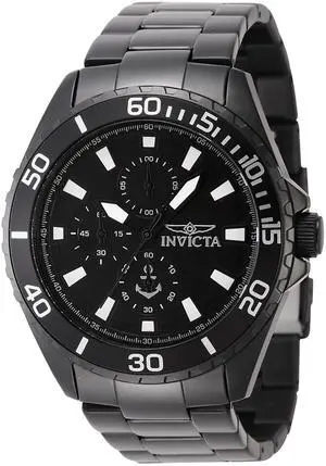 Invicta Ocean Voyage Chronograph Black Dial Quartz Men's Watch 46284