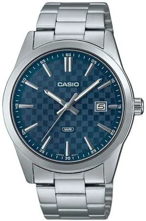 Casio Standard Analog Stainless Steel Blue Dial Quartz MTP-VD03D-2A2 Men's Watch