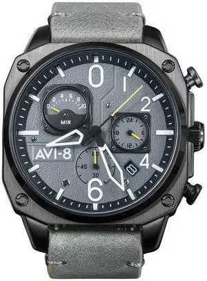 AVI-8 Hawker Hunter Chronograph Sea Grey Dial Quartz Men's Watch AV-4052-03