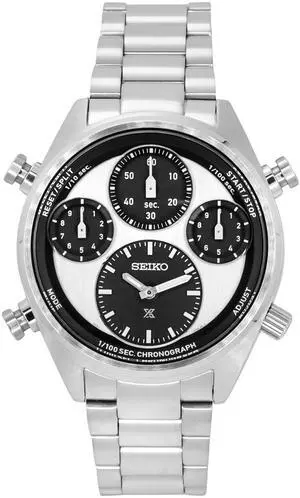 Seiko Prospex White Dial Chronograph Solar 100M Men's Watch SFJ001P1
